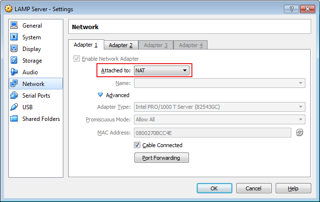 VirtualBox Network Adapter