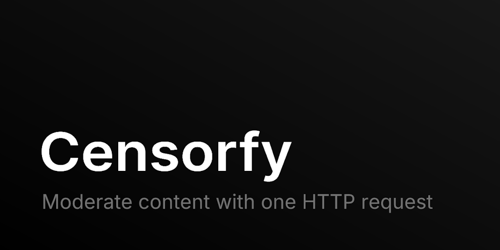 Censorfy - AI Content Moderation