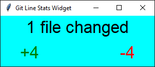 Screenshot of widget in stacked layout