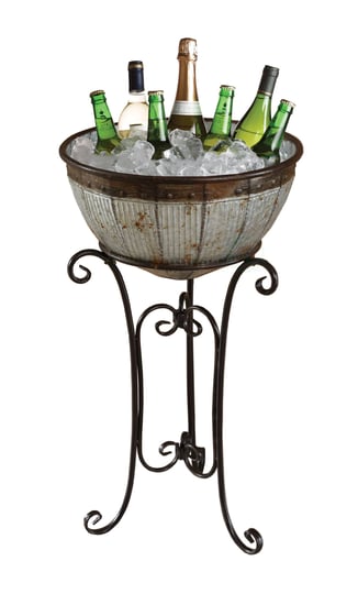 vintiquewise-galvanized-metal-standing-beverage-cooler-tub-with-liner-1