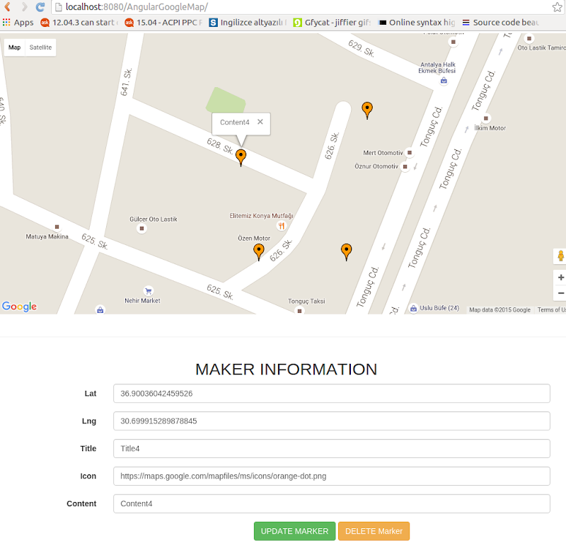 Google Maps MongoDB