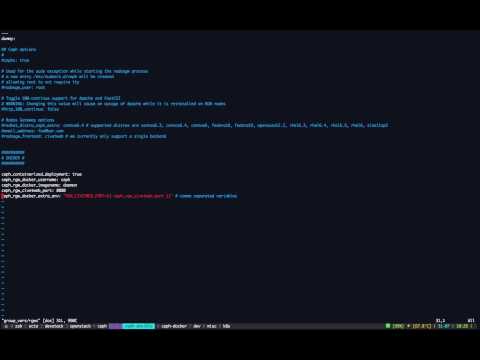 Demo Running Ceph in Docker containers with Ansible