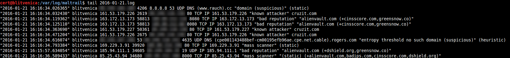 Sample log