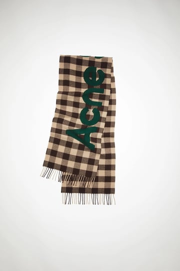 acne-studios-brown-wool-logo-scarf-1