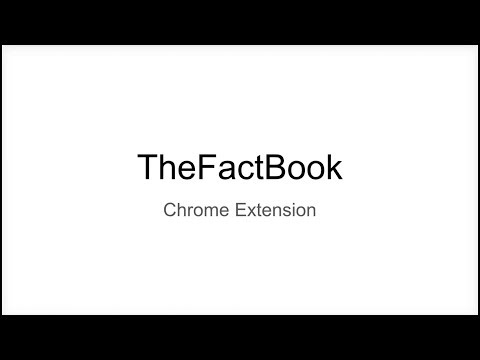 TheFactBook - Chrome Extension - Youtube Video