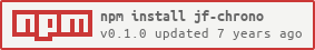 npm install jfChrono