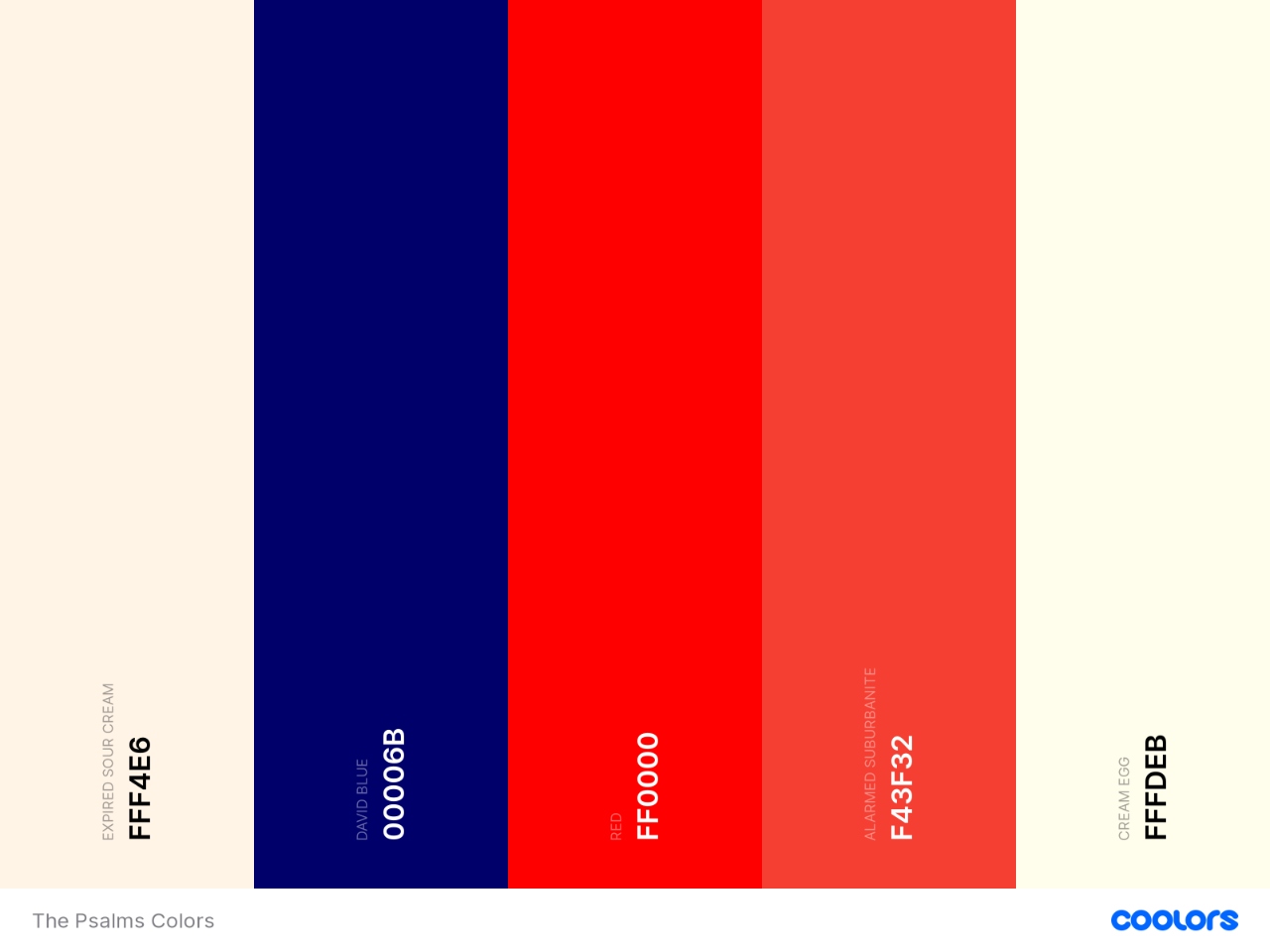 The Psalms Colors