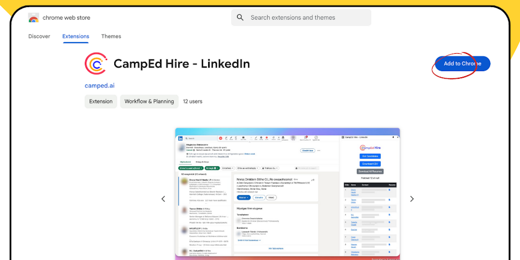 CampEd Hire - LinkedIn Chrome Extension