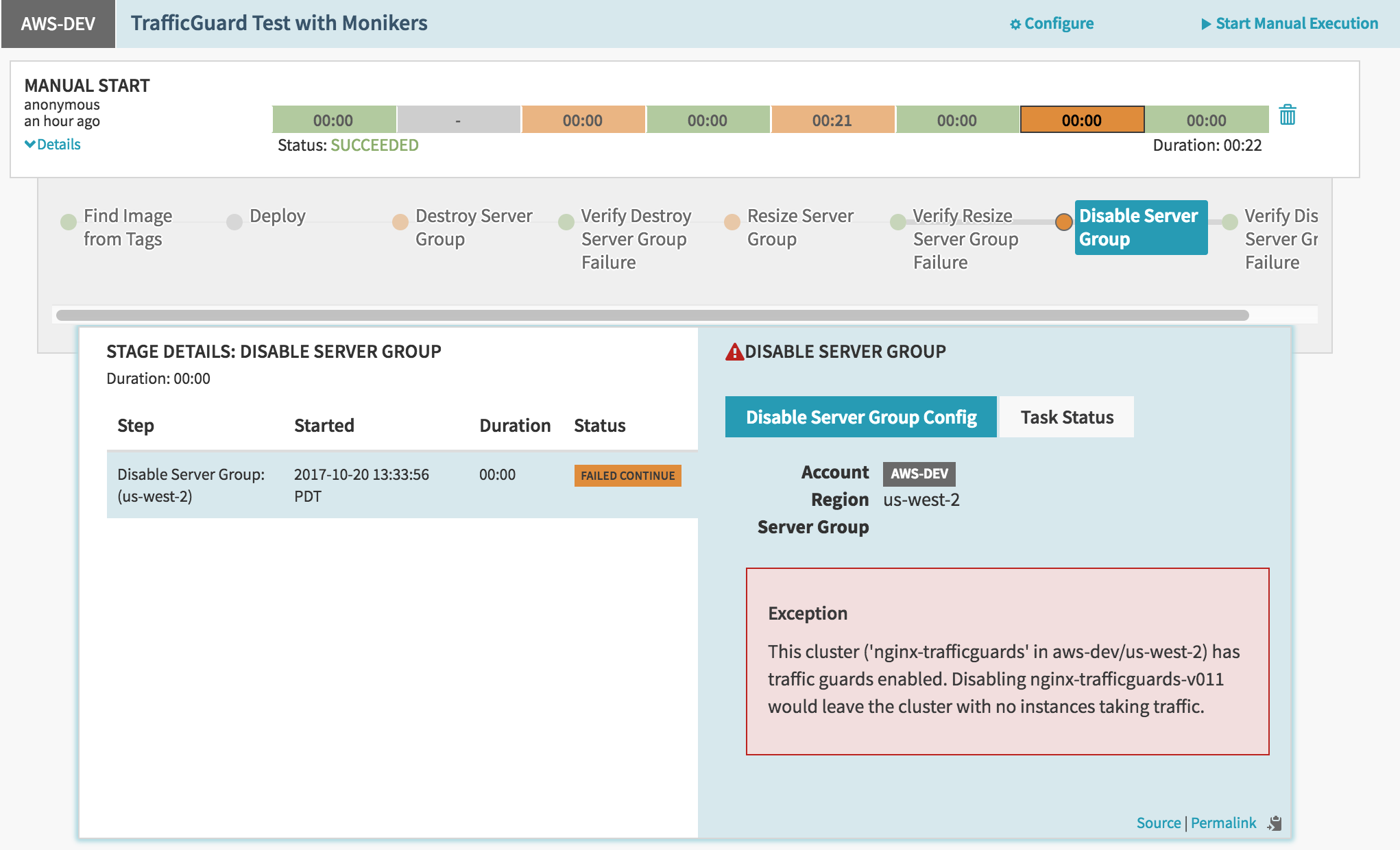 Pipeline Execution History