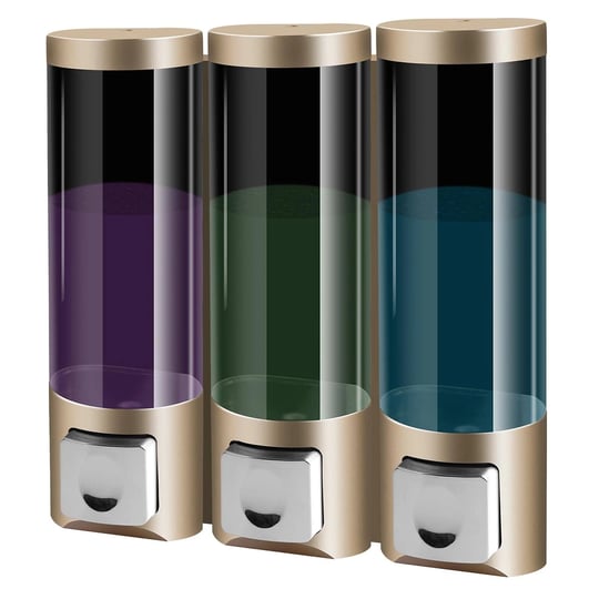 ilikepow-shampoo-dispenser-shampoo-and-conditioner-dispenser-shower-soap-dispenser-wall-mount-3-cham-1