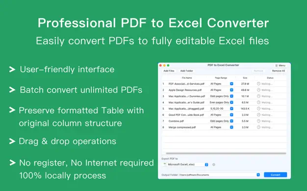 PDF to Excel