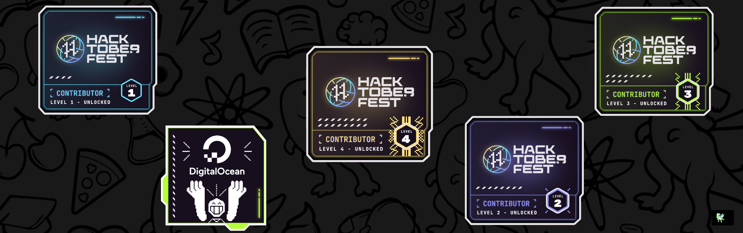 An image of @argyaw's Holopin badges, which is a link to view their full Holopin profile