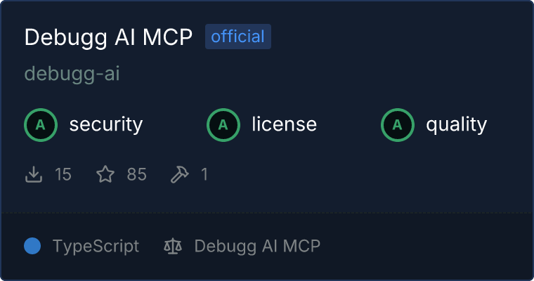 Debugg AI MCP server