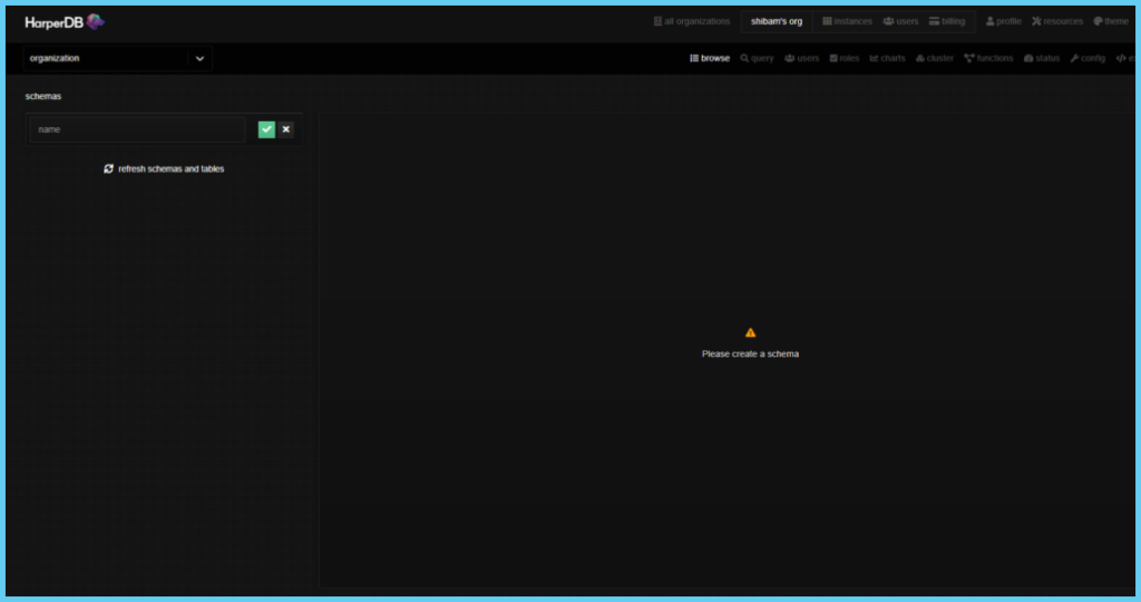 create a schema