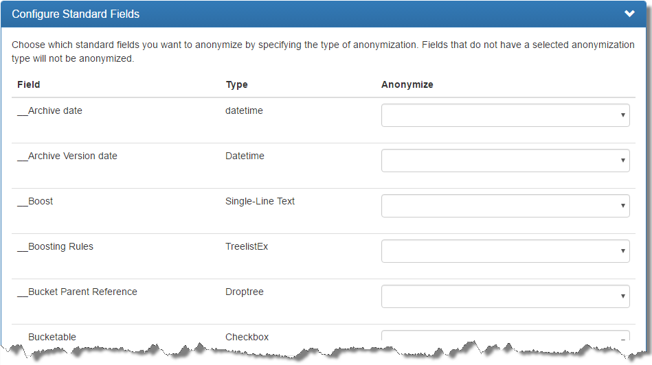 Configure Fields