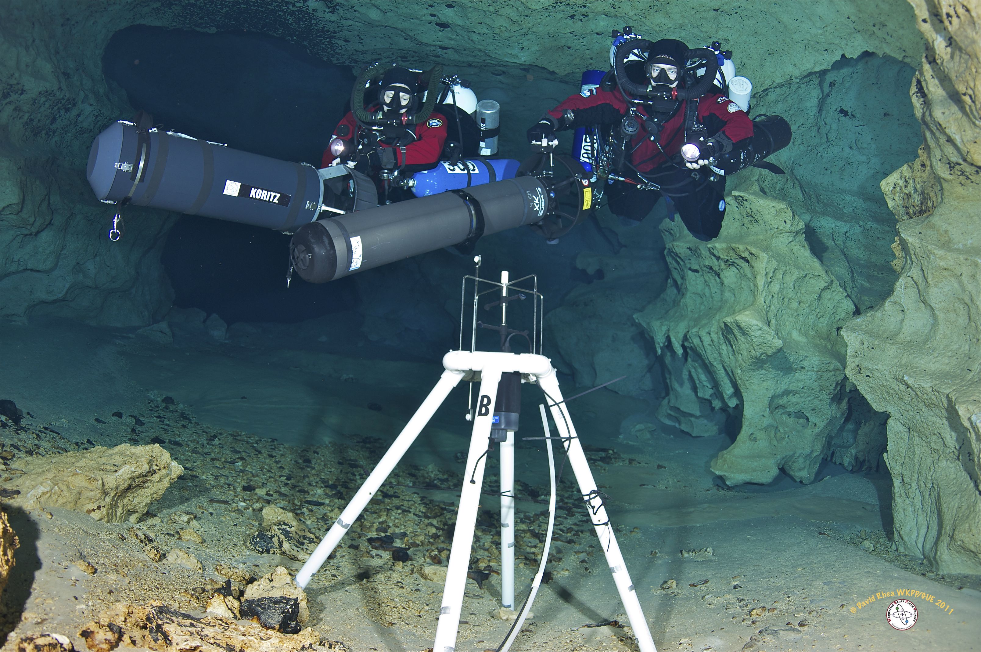 WKPP Divers Installing Flowmeter in B Conduit