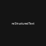 reStructuredText