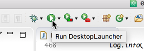 Das Run-Icon in Eclipse