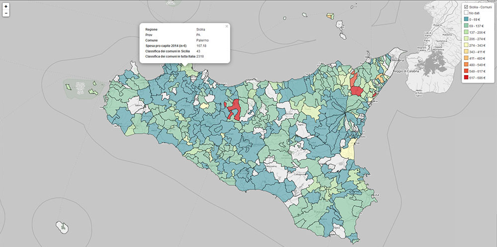 Comuni Siciliani- spesa per la mobilità