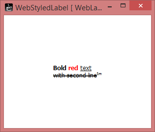 WebStyledLabel