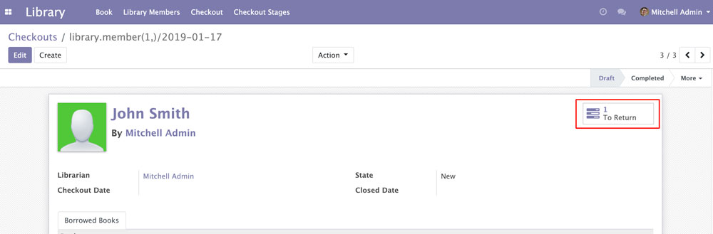 Odoo 12智能按钮