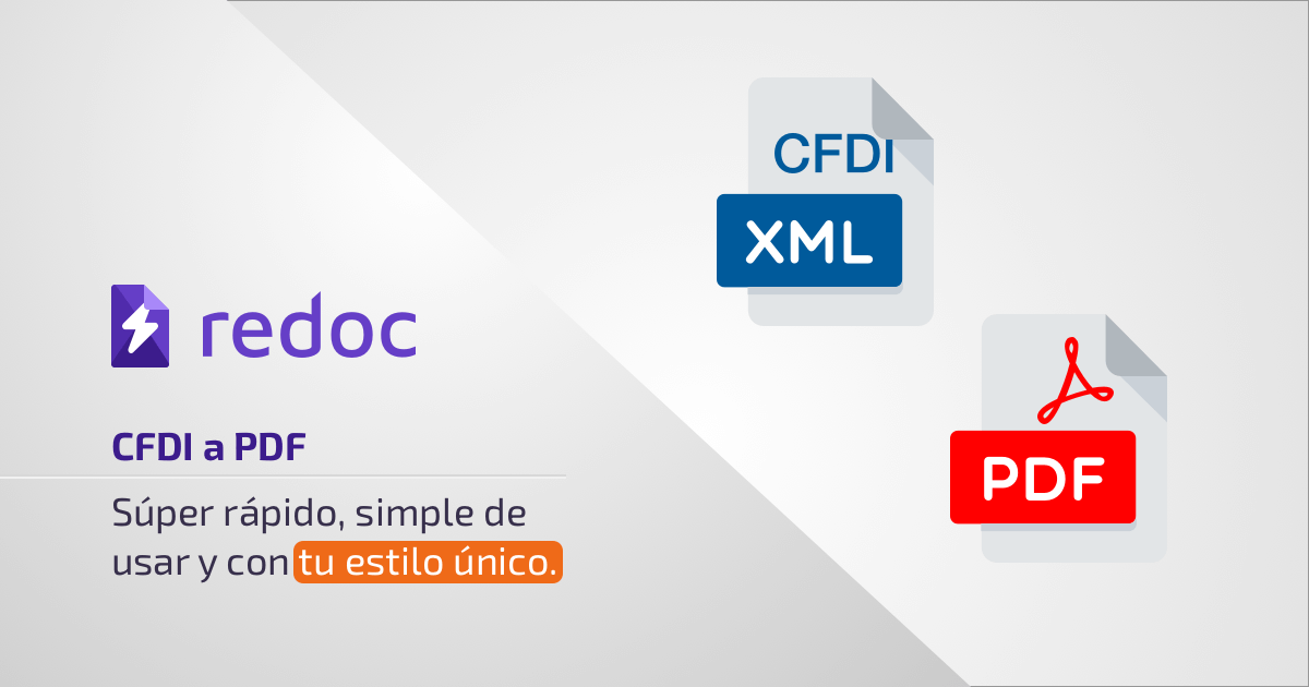 Conversión CFDI a PDF