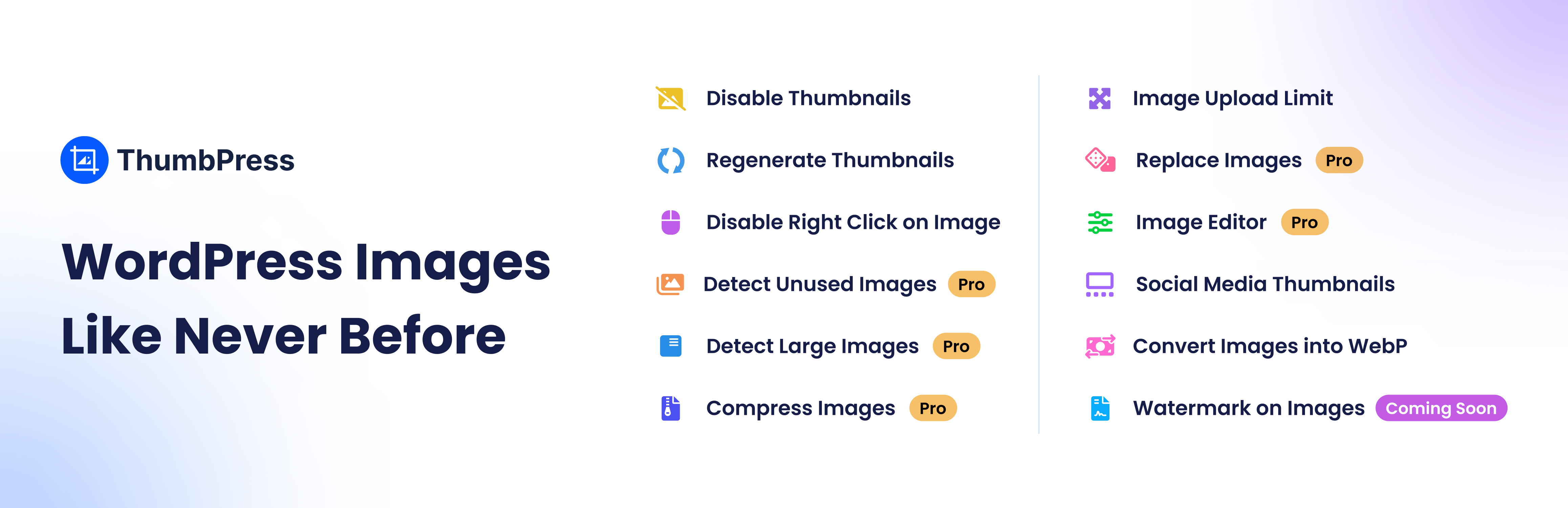 ThumbPress — Image Management Suite for Performance and Optimization