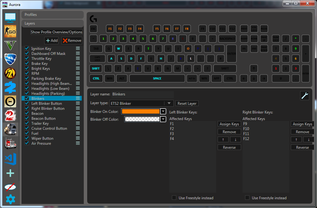 Euro Truck Simulator 2 / American Truck Simulator Settings