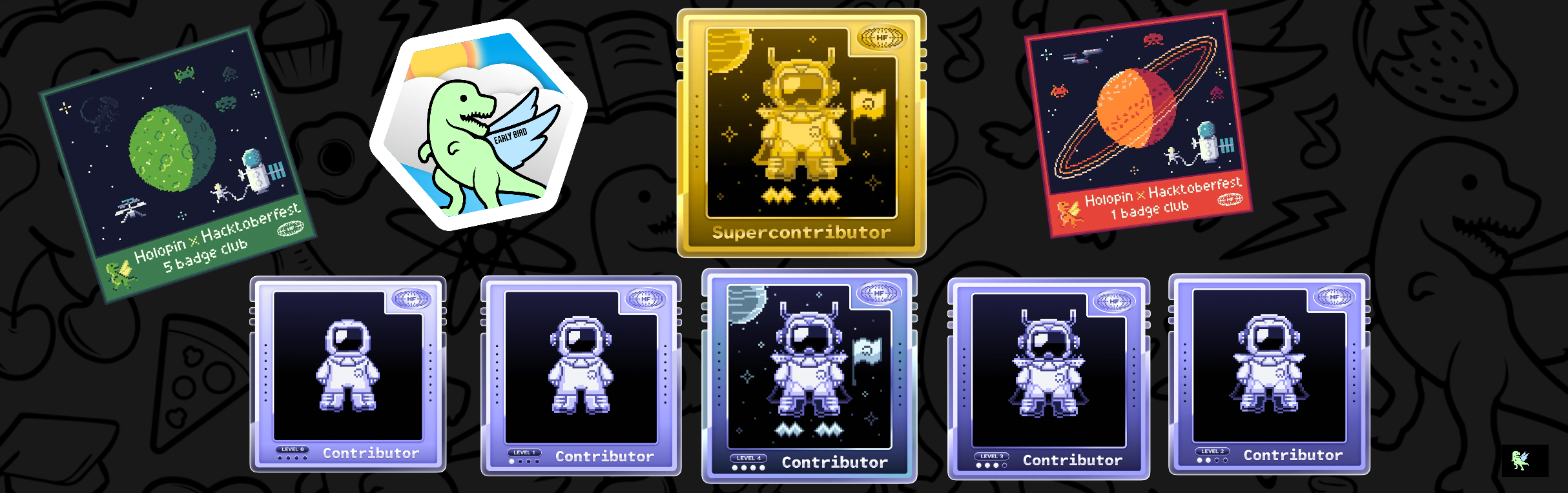 An image of @glyphicguy's Holopin badges, which is a link to view their full Holopin profile