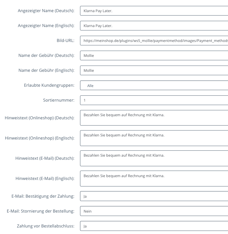 Rename Payment-Methods