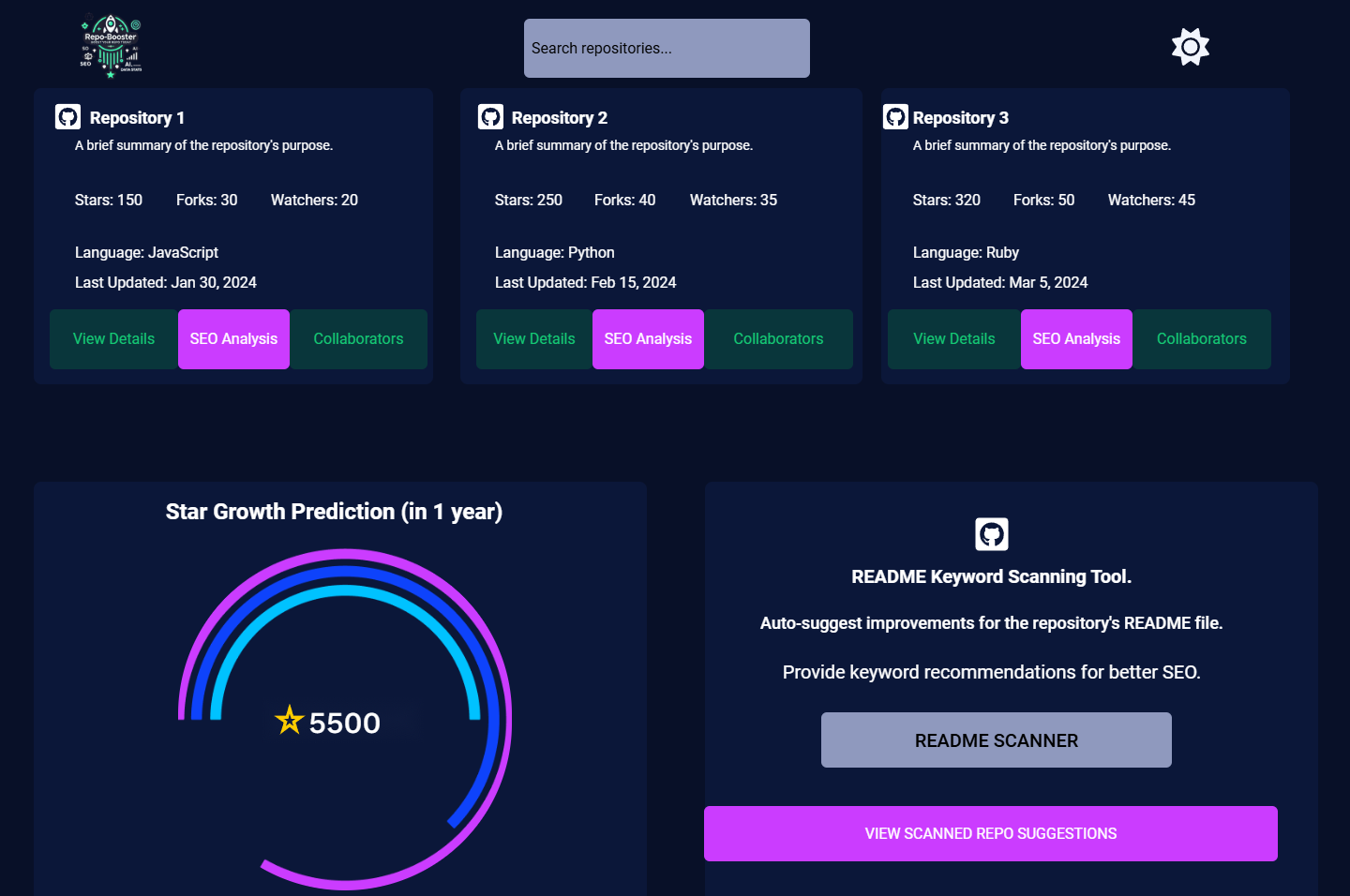 Repo Booster Dashboard