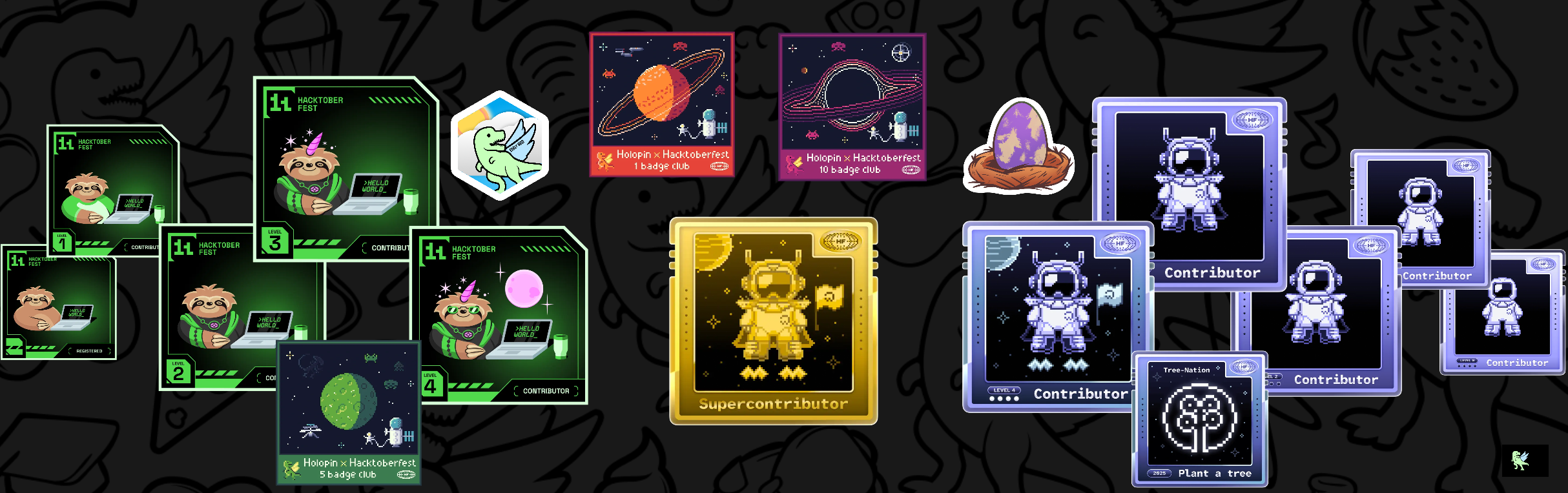 An image of @yashbandal's Holopin badges, which is a link to view their full Holopin profile