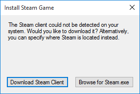 When SteamDeploy fails to detect Steam installation