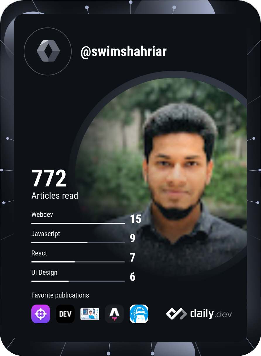 Shahriar's Dev Card