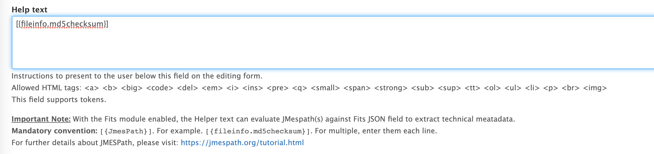 Jmespath config