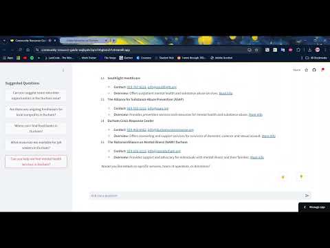Community Resource Guide Overview