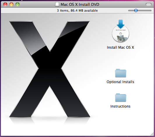 OS X 10.6 Install DVD