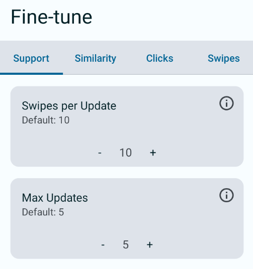 Battle Configs - Support Selection | Preferred Selection | Fine-Tune