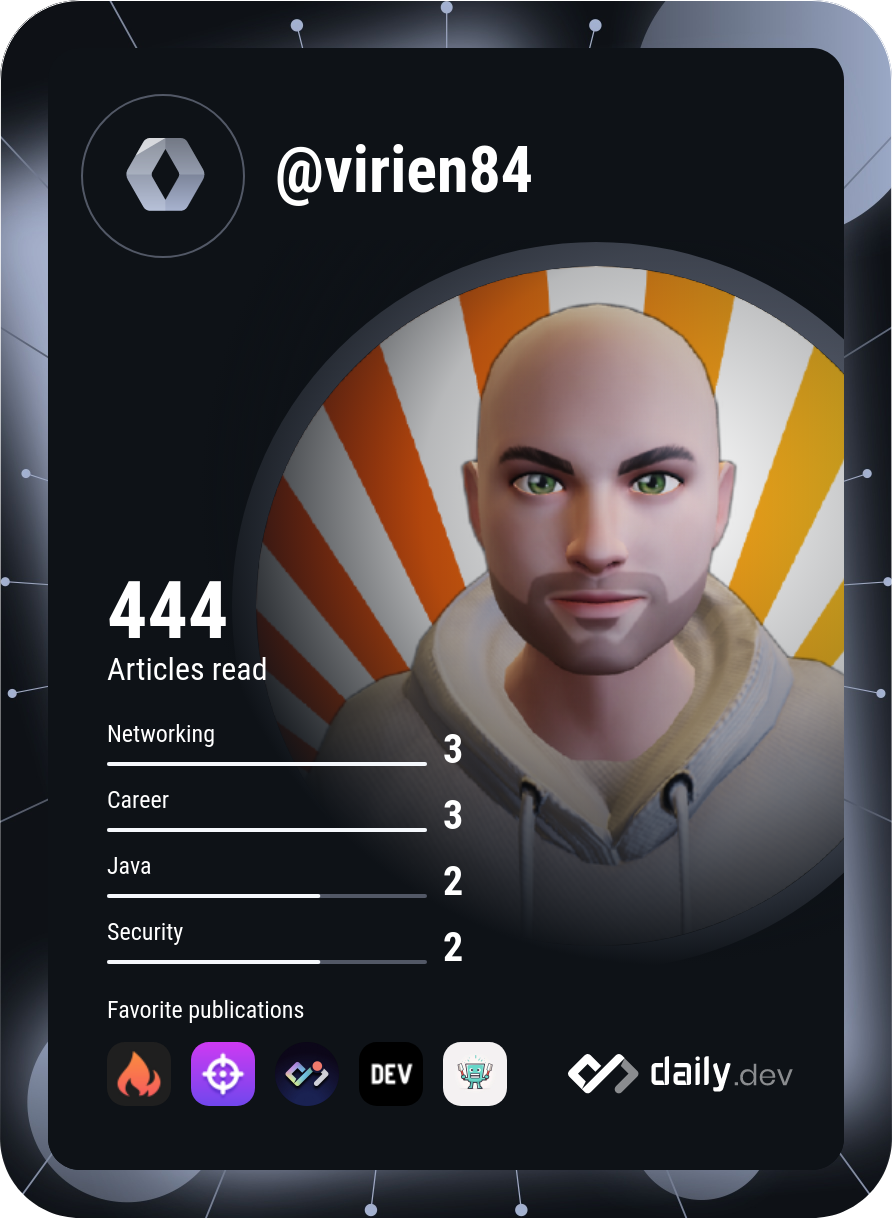 David Anton Alvarez's Dev Card