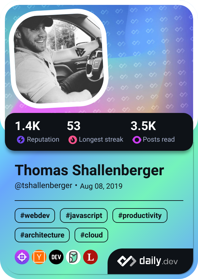 Thomas Shallenberger's Dev Card