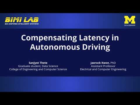 Latency compensation in autonomous driving