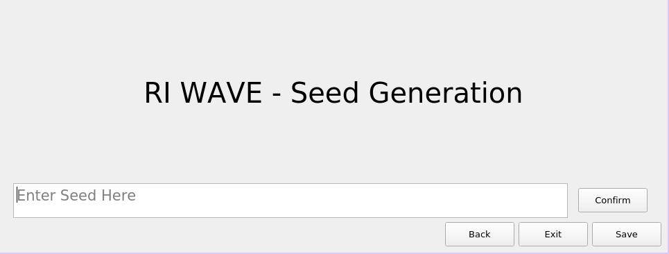 Seed Generation