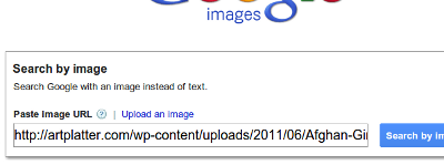 auto filled search-by-image query