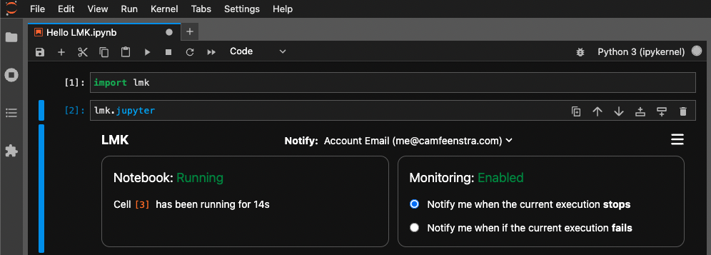 LMK Screenshot in Jupyter