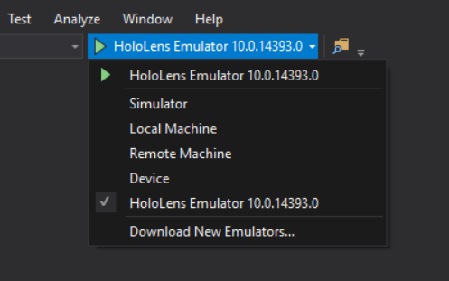 HoloLens emulator