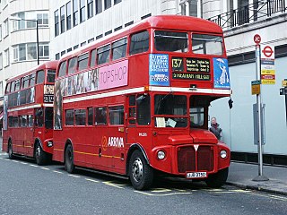 A photo of a Routemaster bus