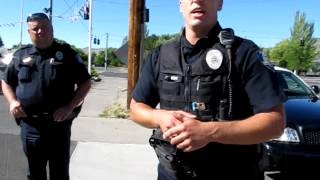 Klamath Falls Police, Open Carry a MP5 and a Handgun.