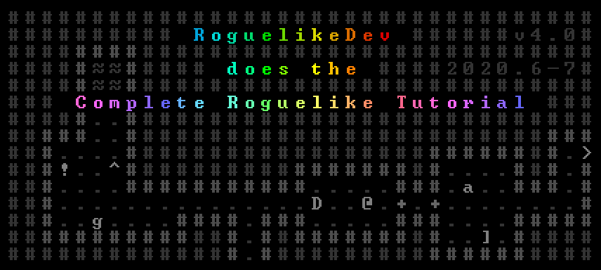 RoguelikeDev Does the Complete Roguelike Tutorial Event Logo