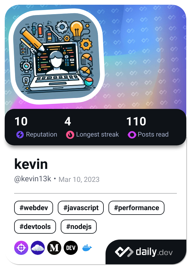 kevin's Dev Card