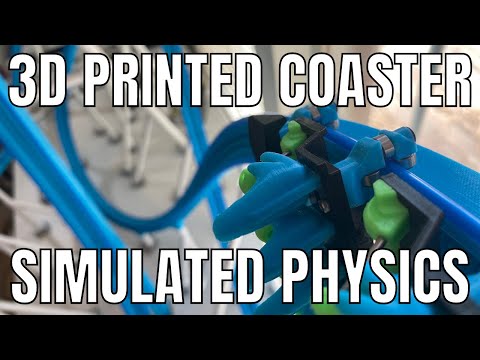 3D Printed Powered Roller Coaster